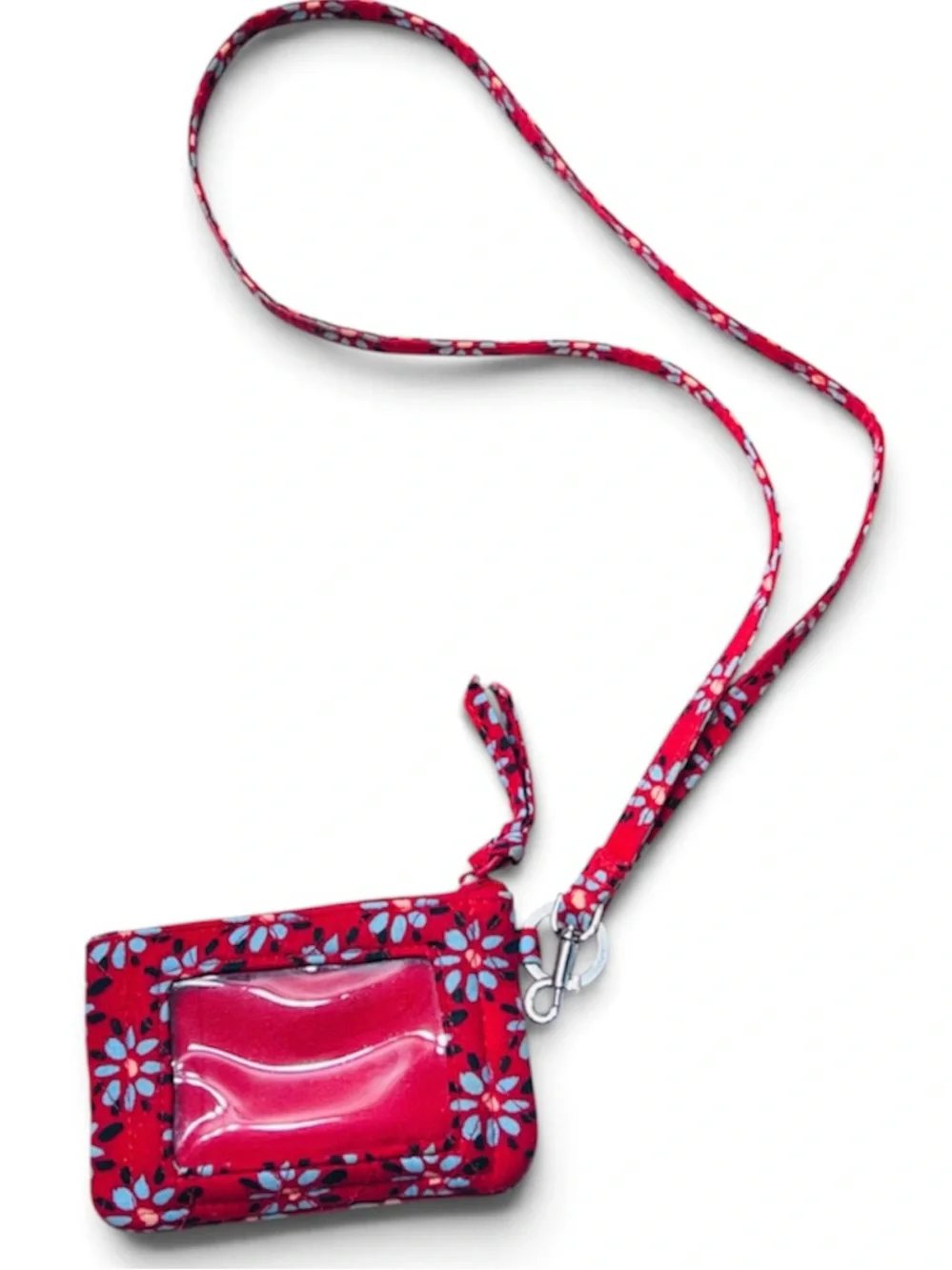 Vera Bradley • Venetian Flowers Zip ID Case & Lanyard Set • Retired